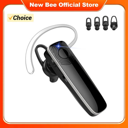 New Bee NB12 Wireless Bluetooth Headset Earbuds Earphones With MEMS Micro Ear Hook Handsfree for Driving Business Headphones