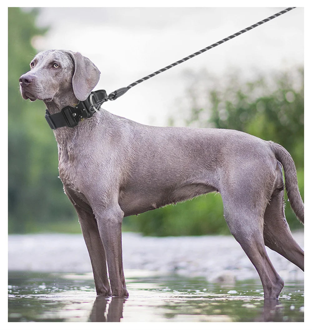 Tactical Dog Collar for Medium to Large Dogs 8 Colors Pet Collar Durable Comfortable Harness for Training And Control