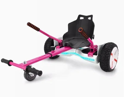 【2026】Hoverboard Seat Attachment 200lbs Capacity, 26"-34.5" Adjustable Length Hover Board Go Kart Accessory W/Comfortable&Sturdy