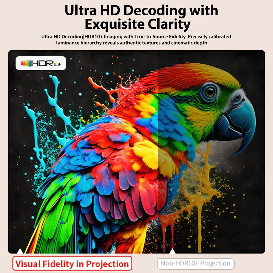 New X3 Ultra HD 4k Mini Projector With Native 1080P Home Theater Smart Android TV Daylight Beam Projectors 5G WIFI New Projecto