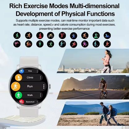 2026 Smart Watch Women Round Smartwatch Bluetooth Call Men Fitness Tracker Bracelet Custom Watch Face Watches For Android IOS