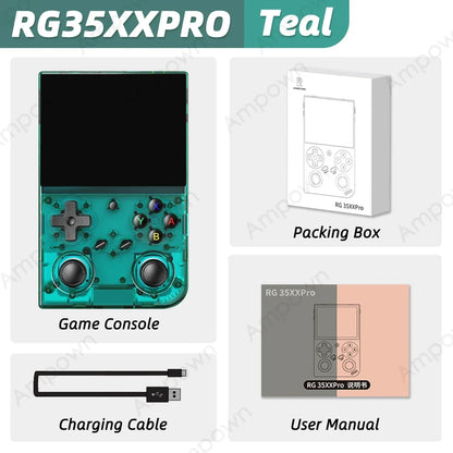 ANBERNIC RG35XX PRO Vertical Retro Gaming Console 3.5" IPS OCA Screen Linux 64-bit True Dual Joysticks Vibration Motor RixelHK
