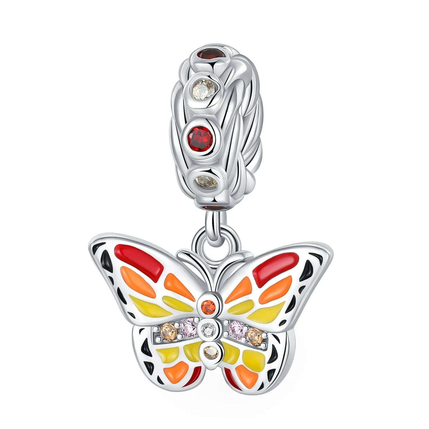 925 Sterling Silver Fashion Bee Honey Jar Sunflower Autumn Series