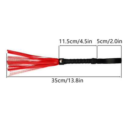 ★▲1PC Pu Leather Pimp Whip Racing Riding Crop Party Flogger Hand Cuffs Queen Colourful Horse Riding Whip
