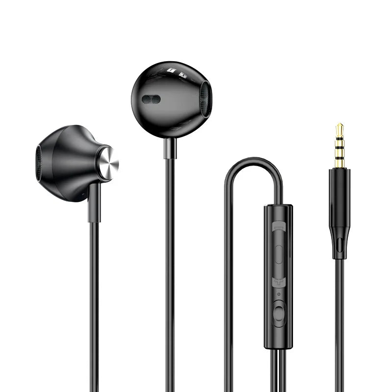 #9D Stereo Type C&3.5mm Gamers Headsets Wired Earphones In-ear Headphone HiFi Bass Earphones for Samsung Earbud In Mic Handsfree