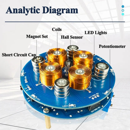 DIY Magnetic Levitation Kit Experiment PCB Soldering Project Practice Solder Assembly  50G/150G Load Magnet DIY Electronic Kit
