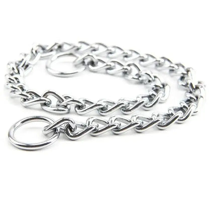 Dog Pet Training Choker Choke Chain Collar Guardian Gear All Sizes Pets Acessorios Suitable Home Pet Dog Traction Rope Supplies