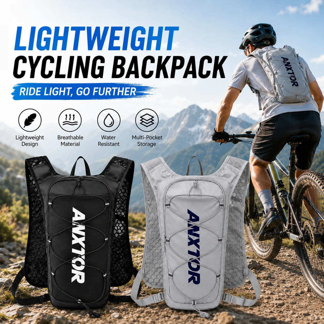 Ultralight 5L Trail Running Backpack Hydration Vest For Marathon Jogging Hiking Cycling, Compatible With Water Bladder