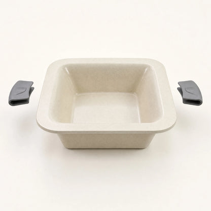 Deep Square Frying Pan with Glass Lid Easy to Clean Square Frying Pan with Glass Lid Skillet Heat Resistant Cookware Sturdy