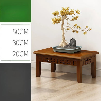Balcony Floor Standing Bonsai Base, Living Room Sofa Side Indoor Office Plant Shelf Chinese Display Stands
