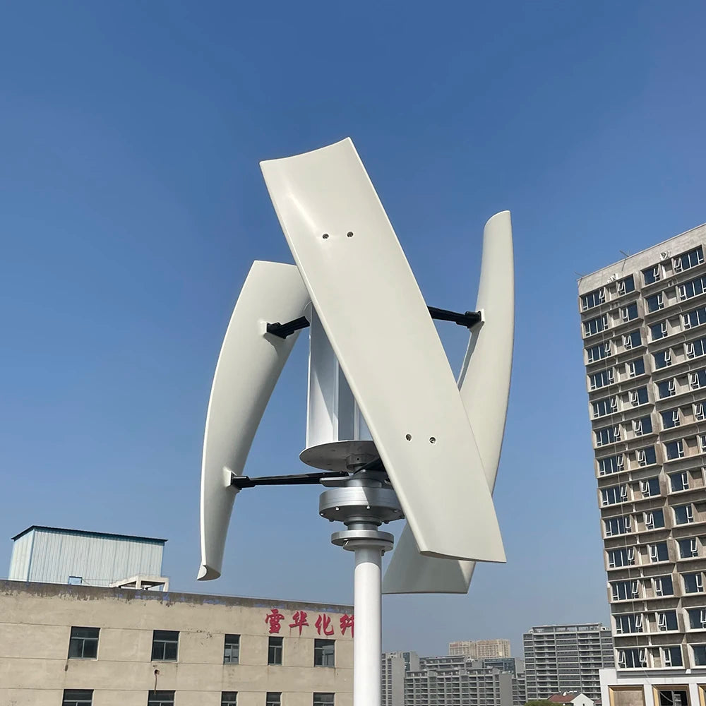 Generator 10KW Wind Turbine Vertical Axis Maglev Plant High Voltage 10000w 24V 48V With Hybrid Charge Controller For Home Use