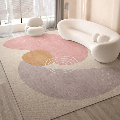 VIKAMA Simple And Light Luxury Living Room Carpet, Bedroom Anti-Slip And Anti-Stain Sofa, Coffee Table Carpet, Home Decoration