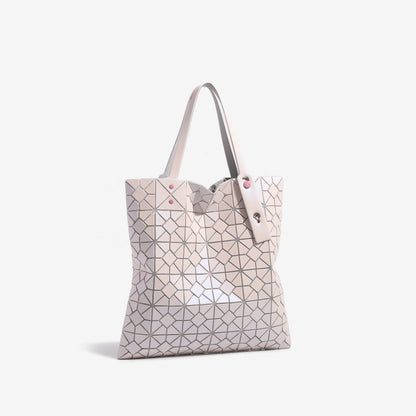2026 New Cross-Border Geometric Rhombus Stylish Large Tote Bag Fashion Handbag Single Shoulder Large Capacity Women's Bag