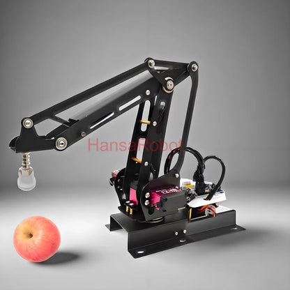 Cheap 3 DOF Metal Robotic Arm Mechanical Manipulator with Metal 25KG Digital Servos Arduino UNO Air Pump Suction Cup DIY Toys