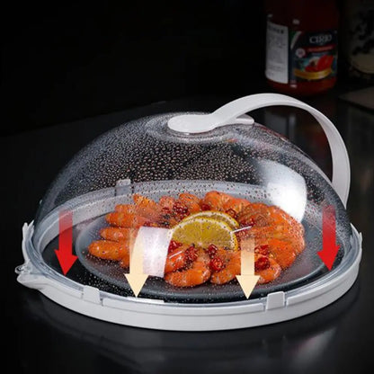 High Temperature Resistant Microwave Splash Cover Transparent Cover BPA Free Food Heating Cover Easy Clean