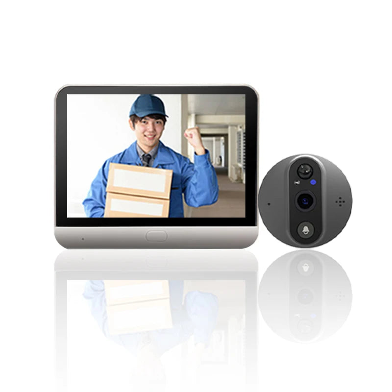 4.3 Inch IPS Screen 2MP 1080P Tuya APP WIFI Doorbell IR Night Vision Visual Doorbell Intercom Video Door Phone