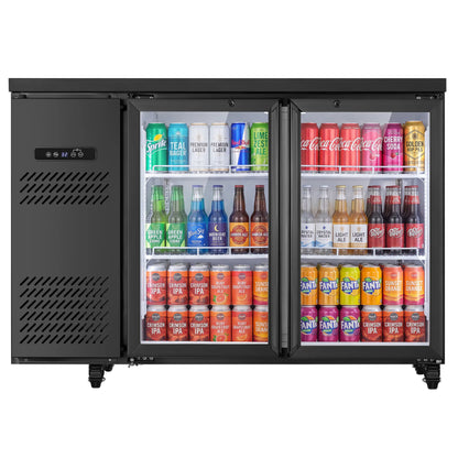 Commercial Portable Fridge 3 Door Air Cooling Frostless Display Cabinet Bar Counter Refrigerator Refrigerated Cabinet