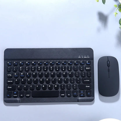 Spanish/English Keyboard Ultra Thin Wireless Keyboard Mouse for iPad Pro for Xiaomi Samsung Keyboard Bluetooth 10 inch