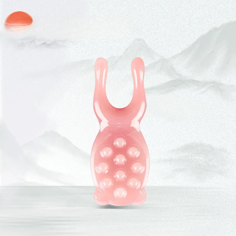 Resin Face Lifting Guasha Scraping Massage Facial Tools Massage Plate Reduce Puffiness Nose Lifting Nose Massager