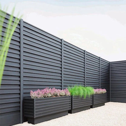 Outdoor Aluminum Louver Fence Panels Aluminium Privacy Fence Modern Heavy Duty Garden Yard Louvered Fencing Customizable