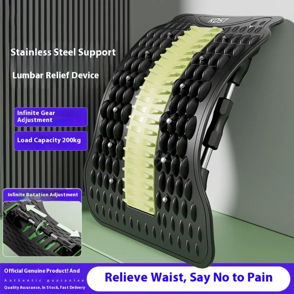 Lumbar Stretcher Device for Lower Back Pain Lower Device for Back Opening Yoga Spine Correction Pillow for Back Chiropractic