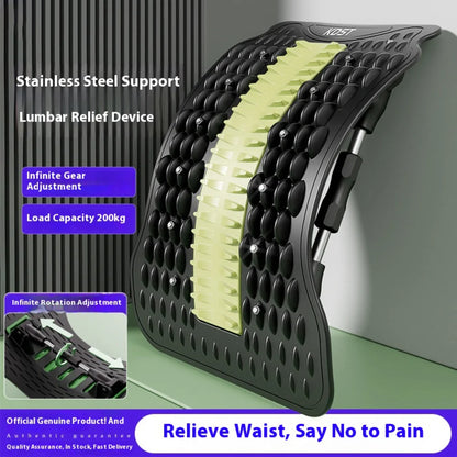 Lumbar Stretcher Device for Lower Back Pain Lower Device for Back Opening Yoga Spine Correction Pillow for Back Chiropractic
