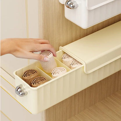1pc Pull-out Underwear Bra Organizer Drawer Socks Storage Box Wall Mounted Panties Boxes Bedroom Closet Organizer Spave Saving