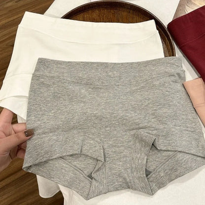 2026 Seamless Boxer Briefs Full Coverage Stretch Boyshort Panties Cotton Comfortable Women Underwear Daily Wear