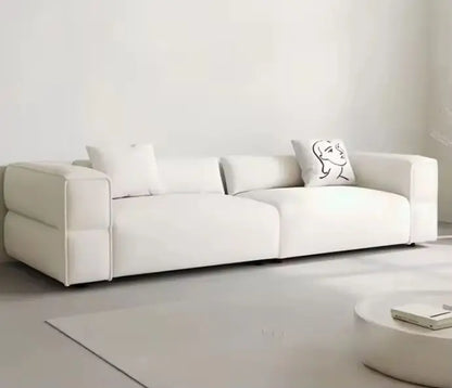 Modern Living Room Sofa Set With Comfort Cushions And Composite Fabric Upholstery For Family Seating And Home Lounge Use