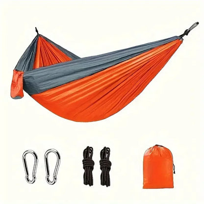 Camping Hammock Single Portable Hammocks with 2 Tree Straps and Attached Carry Bag Great for Outdoor Indoor Beach Camping