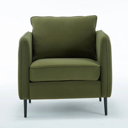 32.68-inch Comfortable Single Sofa With A Medieval-modern Style Featuring Comfortable Cushions and Backrests Suitable For Bedrooms Offices or Reading Spaces