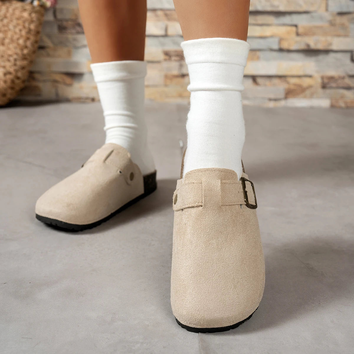 Spring and Autumn Elegant Baotou Sexy Flat Casual Shoes Fashionable Best Selling New Comfortable Plus Size Women's Shoes