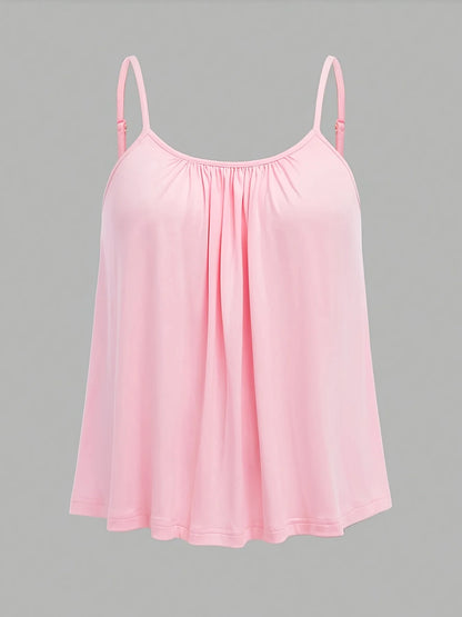 Plus Size Summer Solid Color Camisole