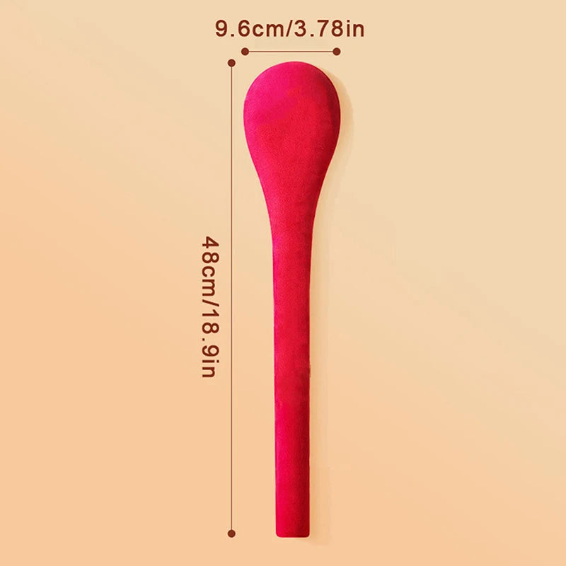 High Elasticity Latex Velvet Massage Pat Fu Character Slap Stick Massager Back Pain Relief Portable Body Vibration Hammer