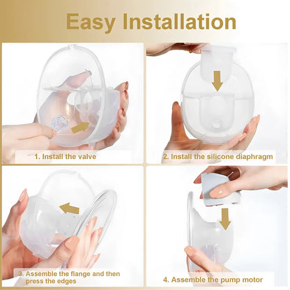 Portable 1PCS Electric Wearable Breast Pump Smart Silent Breast Milk Collection Hands-free Automatic Breast Pump Home Travel