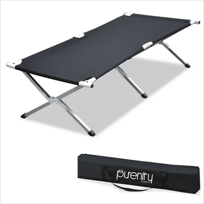 for Single Person Folding Camping Cot Bed Durable Metal Reclining Portable Foldable Camp Beds Factory Wholesale for Sale