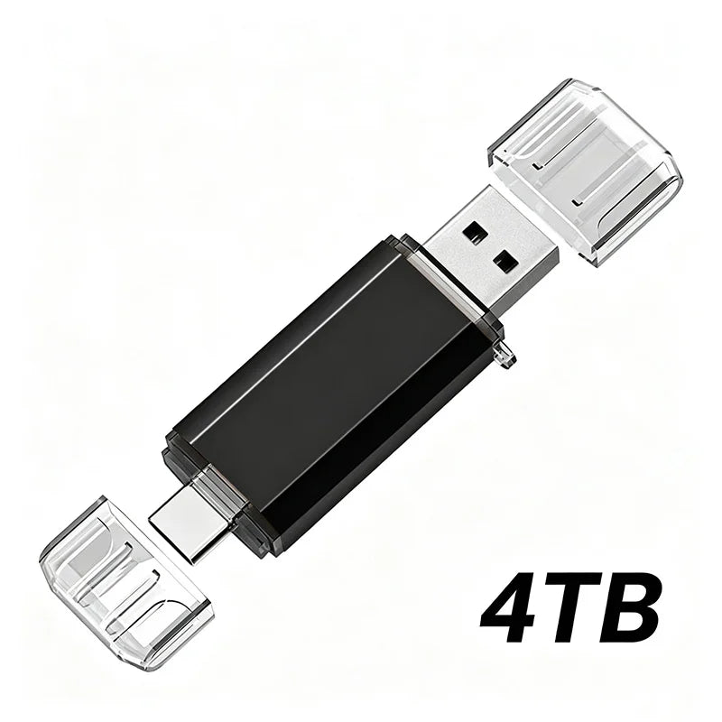 Lenovo 16TB 2 In 1 OTG USB Flash Drive 3.0 Type C 8TB 2TB Pendrive For iPhone Samsung Huawei Xiaomi Android Laptop Memory Stick