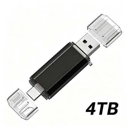Lenovo 16TB 2 In 1 OTG USB Flash Drive 3.0 Type C 8TB 2TB Pendrive For iPhone Samsung Huawei Xiaomi Android Laptop Memory Stick