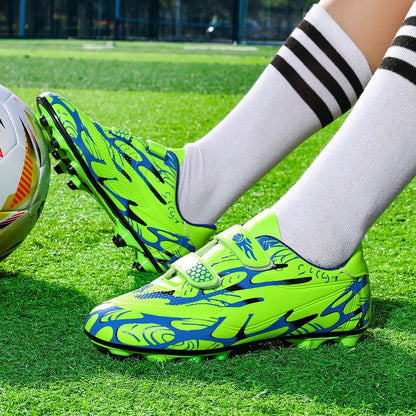 New Men Kids Football Boots Ultralight Boys Professional Soccer Shoes Cleats Non-Slip Match Grass Training Shoes Drop Shipping