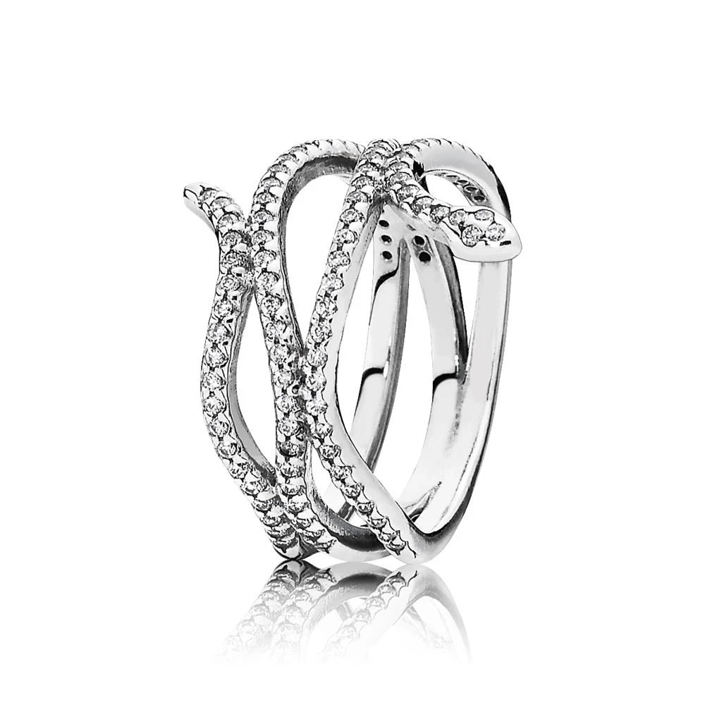 925 Sterling Silver Red Luminous firefly Heart Stone Snowflake Daisy Ring Rings Wedding Fashion Fine Jewelry For Mother Day