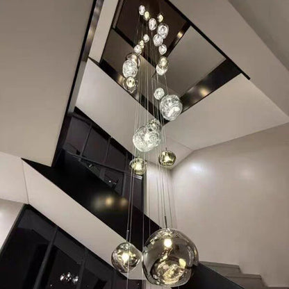 Nordic Home Decoration Stair Chandelier LED Pendant Lights Modern Ceiling Light Indoor Lighting Fixtures For Living Room Bedroom