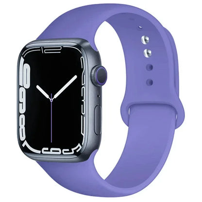 Silicone Band For Apple Watch strap 46mm 44mm 45mm 40mm 41mm 42-38mm 49mm sport bracelet iwatch series 11 10 9 8 7 6 5 SE Ultra3