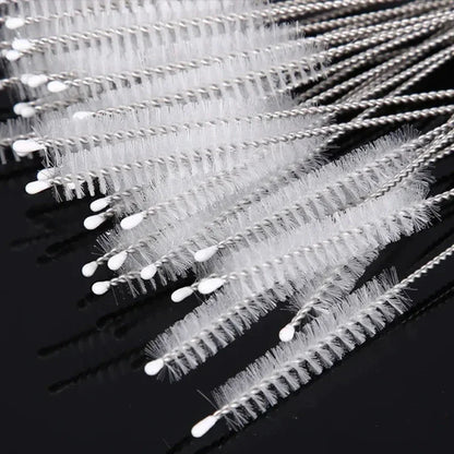 100-1PCS Straw Cleaning Brush Reusable Tube Pipe Cleaner Stainless Steel Nylon Long Drinking Straws Brushes For Baby Cup Bottles
