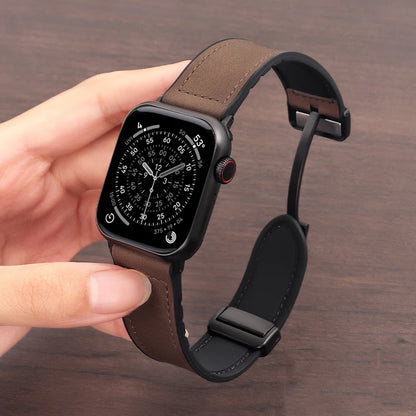 Genuine Leather Strap for Apple watch band 11 46mm 42mm 44mm 40mm 45mm 41mm bracelet iWatch series 10 9 8 7 SE3 ultra 3 2 49mm