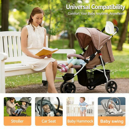 Portable Outdoor Baby Stroller Rocker with Night Light Multi-functional Wireless Bluetooth Sleep Aid Vibrating Soothing Music