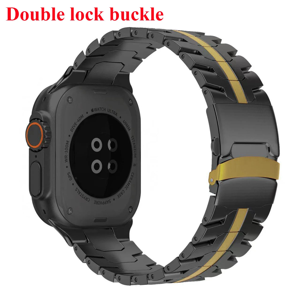 Stainless Steel Strap For Apple Watch Series 12 11 10 9 8 SE 3 46mm 45mm 42mm 44mm Metal Bracelet Band iWatch Ultra 4/3/2/1 49mm