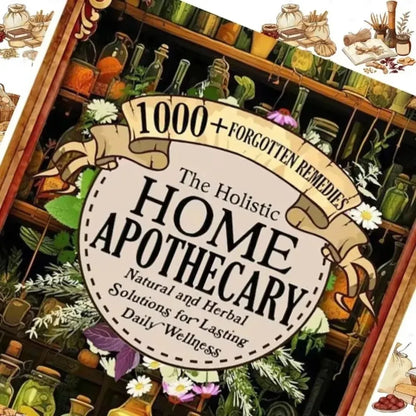 The Holistic Home Apothecary Families English Paperback 1000+ Natural Herbal Remedies Wellness Handbook Free Shipping