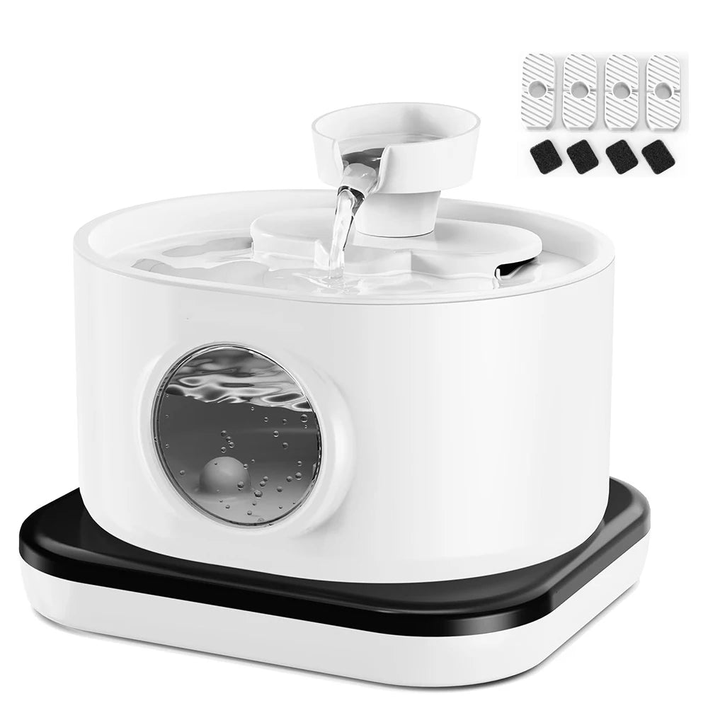 3L Wireless Recharging Sensor Cat Water Drinking Fountain Battery Operated Automatic Pet Motion Sensor Dog Water Dispenser Bowl
