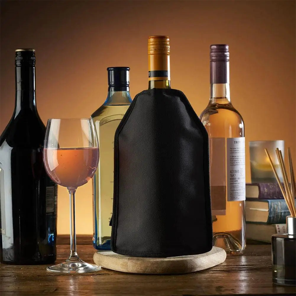 Wine Ice Bag Cooling Holder Jelly Picnic Beverage Nylon Wine Cooler Sleeve Soft Drink Rack Bar Tool For Beer Champagne Bucket