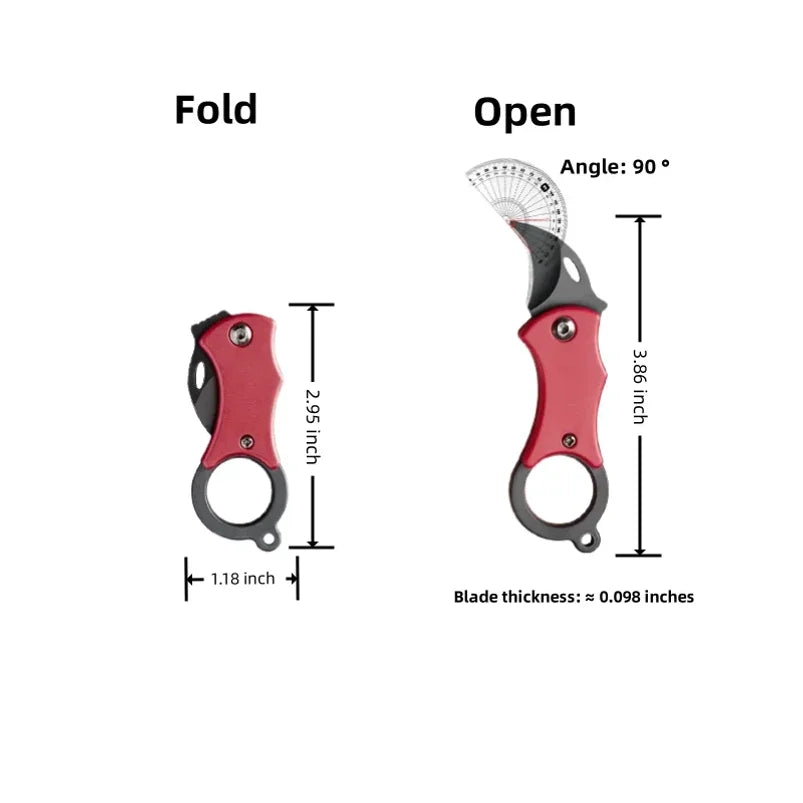 Mini Folding Knife Portable Pocket Knife Camping Food Processing Food Construction Repair Outdoor Equipment Keychain Mouth